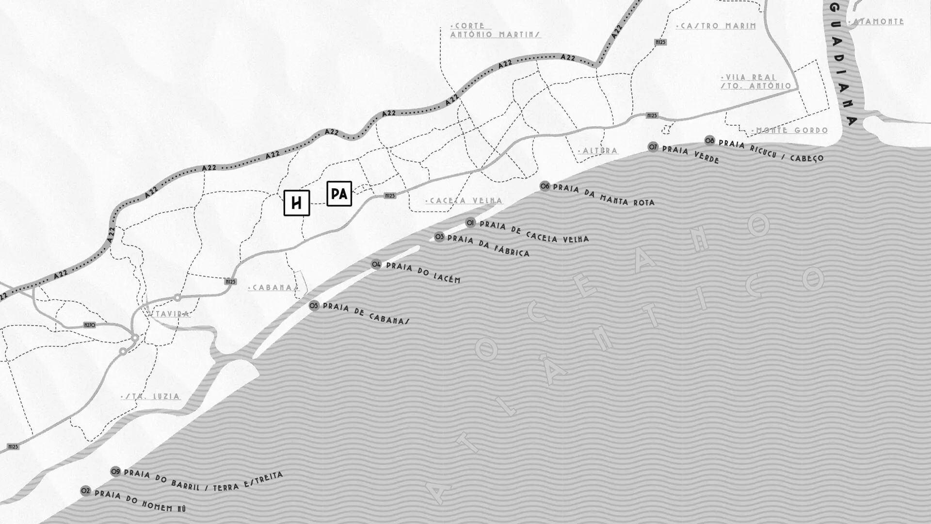 Mapa Hospedaria