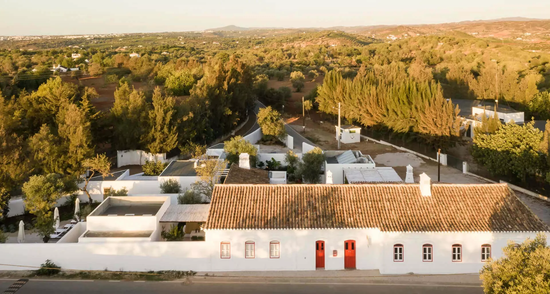 Vista da Hospedaria no Algarve